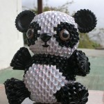 3d origami panda