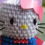 3D Origami Helly Kitty