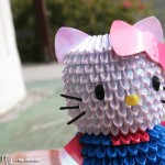 3D Origami Helly Kitty